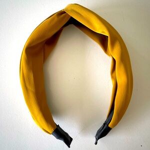 Mustard Yellow Knotted Boho Headband